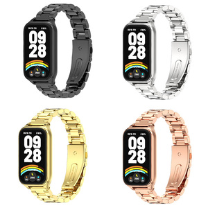 Marco Protector de Acero Inoxidable Mijobs para <span class=keywords><strong>Smartwatch</strong></span>, Reemplazo de Pulsera Metálica Perfecta para Xiaomi Smart Band 8/9 y <span class=keywords><strong>Redmi</strong></span> Band 3/2 - Product Image 2