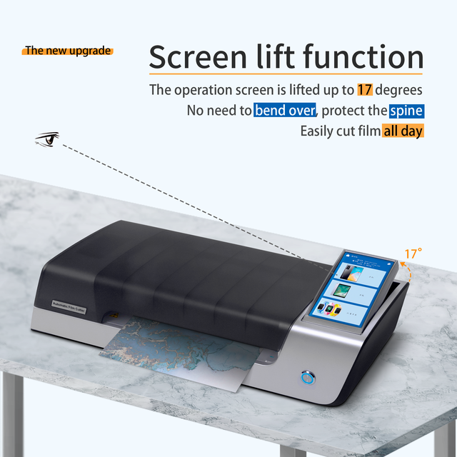 Customized Fully Automatic Mobile Phone Screen Protector Tpu Hydrogel Films Skin Sticker Cut Plotter Machine