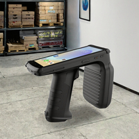 Lecteur de codes-barres Android 10, scanner d'entrepôt longue portée 0-20m, portable, UHF RFID NFC pour WiFi, protocole ISO 18000-6C, matériau ABS