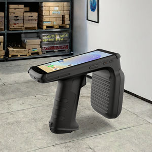 안드로이드 10 창고 스캐너 리더 장거리 핸드헬드 <span class=keywords><strong>UHF</strong></span> <span class=keywords><strong>RFID</strong></span> NFC <span class=keywords><strong>WiFi</strong></span> ISO 18000-6C 프로토콜 ABS 소재 860-960MHz - Product Image 2