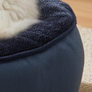 ที่นอนแมวรูปทรงถ้ำ ยี่ห้อ Yommy สำหรับแมวและสุนัข ผ้า Oxford สีน้ำเงินเข้ม ชุด A ขนาด S M L กันน้ำ พื้นกันลื่น - Product Image 5