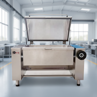 Poêle de cuisson inclinable professionnelle pour cuisine commerciale 80L 120L 150L – Équipement de cuisson alimentaire gaz/électrique