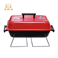 Grill à charbon jetable de style coréen moderne avec plateau en acier et design pliable