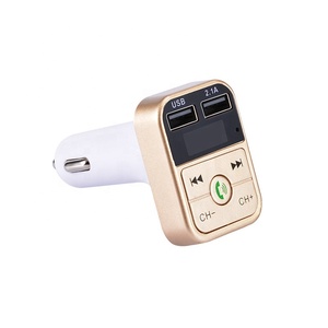 Enchufe de coche para <span class=keywords><strong>Bluetooth</strong></span> 5,0 transmisor FM receptor de Audio portátil inalámbrico 2.1A cargador rápido USB Dual REPRODUCTOR DE MP3 automático Coche - Product Image 2