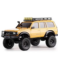 Voiture télécommandée électrique 4x4 tout-terrain RC Rock Crawler SUV 1/18 RTR bleue, jaune, grise