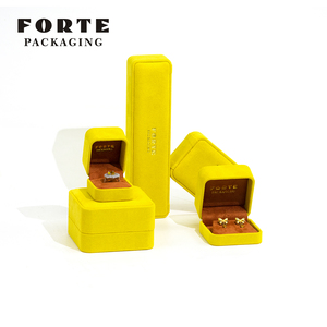 FORTE Antique Europe Jeweler Packaging Yellow Suede Jewellery Storage Gift Box Custom century Hot Jewelry Packaging - Product Image 6