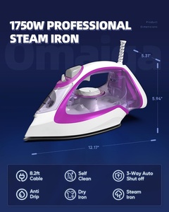 เตารีดไอน้ำ 2400W พร้อมไฟแสดงสถานะ ตัวควบคุมการจ่ายไอน้ำ เครื่องใช้ไฟฟ้าขนาดเล็กในครัว รุ่น B-6015 - Product Image 4