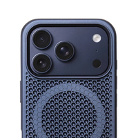 Coque de protection en métal à grille alvéolée pour iPhone 18 17 Pro Max Air 16 15 avec support de refroidissement et dissipation thermique pour chargement sans fil