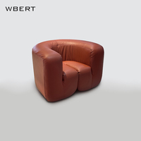 WBERT Nordic Vintage Canapé simple Chaise Designer italien Alien Lazy Lounge Salle à manger Salon Chambre à coucher Canapé simple créatif Chaise