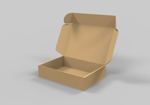 Ecológico Kraft caja de correo negro envío cajas de embalaje corrugado - Product Image 5