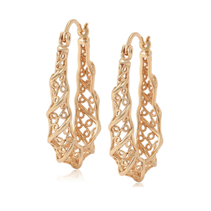 Pendientes de Mujer Xuping 99524, Diseño Hueco con Elementos de Fantasía, Chapados en Oro de 18k - Product Image 1