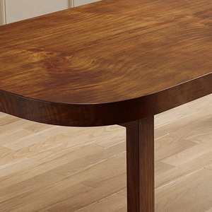 Minimalist Solid Mango Wood Dining <b>Table</b> Natural Finish Hardwood Dining <b>Table</b> for Home Kitchen Dining Room Restaurant Furniture - Product Image 3