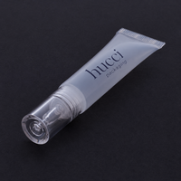 Tube cosmétique transparent en plastique D19 de 10 ml personnalisé en gros avec embout compte-gouttes pour crème contour des yeux et sérum