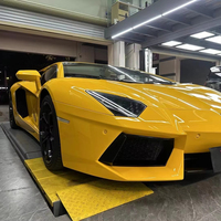 Film de protection de carrosserie en vinyle haute brillance, couleur jaune tournesol cristallin, 7,5 mil, effet changeant de couleur, extensibilité 90%