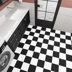 ORON DECO <span class=keywords><strong>PVC</strong></span> Papier peint 3D Carreaux <span class=keywords><strong>de</strong></span> <span class=keywords><strong>sol</strong></span> Revêtement <span class=keywords><strong>de</strong></span> <span class=keywords><strong>sol</strong></span> en plastique Autocollants adhésifs <span class=keywords><strong>Sol</strong></span> en vinyle noir et blanc Décoration intérieure Luxe - Product Image 4