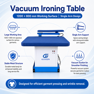 Juego de Mesa de Planchado al Vacío LDZ(k)0.7MPa de 5 Piezas, 1200x800mm, con Caldera de Vapor Eléctrica de 3kW, Plancha de Vapor Completa y Mangueras de 3m - Product Image 2