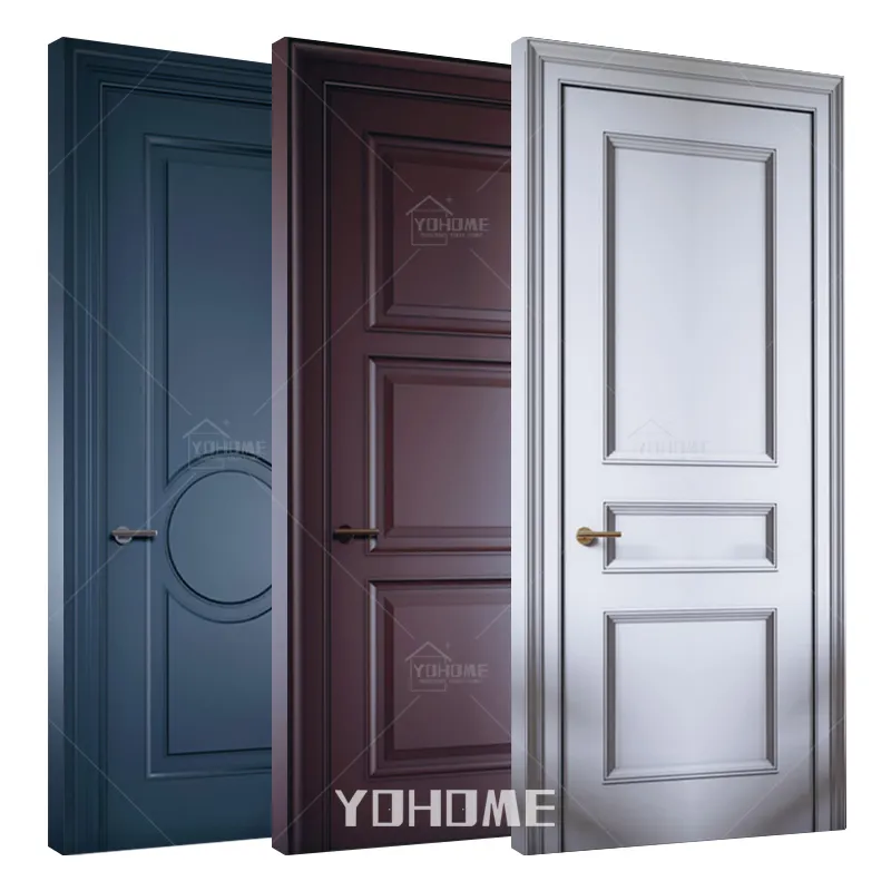 قوانغدونغ yohome مخصص الفاخرة لندن الباب الداخلية الدافئة غرفة الباب الصلبة باب داخلي إطارات