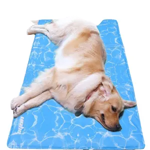 Halten Sie cool Pet Gel Hund Kühl matte Haustier Betten & Zubehör Hot Selling Sommer Brief Handwäsche Nylon Nylon Hunde bett nicht unterstützen