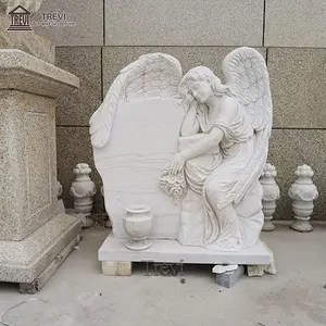 Statua del monumento della pietra tombale di alta qualità personalizzata scolpita lapide grande marmo