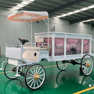 Carroza Fúnebre Eléctrica Personalizada con Caballos y Columnas Romanas para Desfiles Fúnebres, Venta Directa de Fábrica - Product Image 6