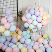 Ensemble de 100 ballons en latex ronds brillants de couleur macaron pour mariage, anniversaire et fêtes de Noël, vente en gros