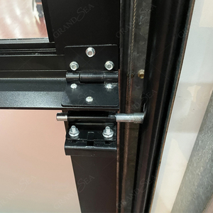 <span class=keywords><strong>Porte</strong></span> <span class=keywords><strong>de</strong></span> <span class=keywords><strong>garage</strong></span> sectionnelle automatique moderne en aluminium noir à bas <span class=keywords><strong>prix</strong></span> avec vitrage - Product Image 6