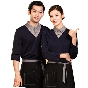 Serveur Serveur Restaurant Hôtel Serveur Traiteur Pub Bar Cuisine Personnel D'attente Barman Travail Uniforme t Shirt T-shirts T-shirt - Product Image 1