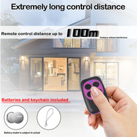Fournisseur d'usine, télécommande universelle sans fil RF 433 MHz, 4 boutons, duplicateur de clé, télécommande de secours pour porte de garage et système de portail