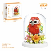 Set de Bloques de Construcción Micro de Loro Adorable, 298 Piezas, Mini Ladrillos de Diamante con Estuche de Exhibición, Juguete Creativo DIY para Escritorio y Regalo para Niños y Adultos