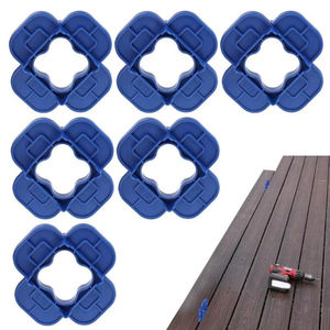 Outil d'espacement de pont multi-taille épaissi 4-en-1 entretoises de pont multifonctions réutilisables outil de largeur de couture de sol en plastique - Product Image 1