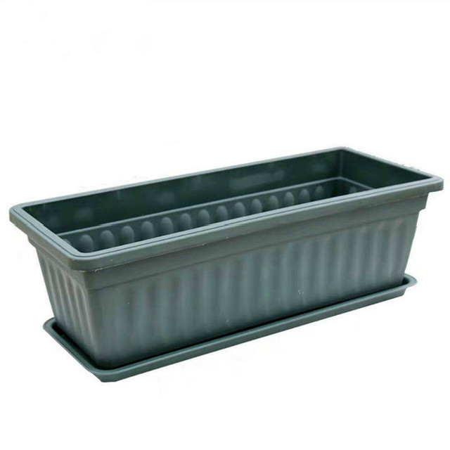 Outdoor Large Rectangular Planters Plant Container Balcony Garden Planters Plastic Vegetable Pots Flower Planter Pot
