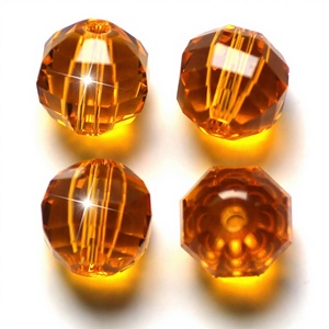 Lot de 50 perles synthétiques en cristal facetté, forme de pastèque irrégulière, multicolores, pour la fabrication de bijoux et boucles d'oreilles DIY - Product Image 2