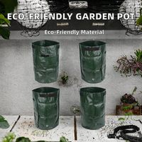 Kits de propagation personnalisables en tissu aéré PE, robustes et écologiques, avec poignées à rabat, pour la culture de fleurs et plantes vertes à domicile
