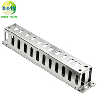 Support de fixation en U en acier inoxydable sur mesure OEM, peinture noire, pour dispositif de contrôle d'automatisation