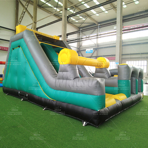 Parcours d'obstacles gonflable commercial WINSUN avec toboggan et tunnel pour enfants, idéal pour les événements extérieurs et les locations de fêtes dans les jardins. - Product Image 5