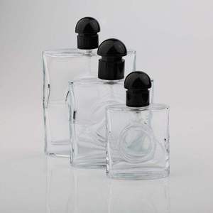 Cao cấp trong suốt chai nước hoa thủy tinh 20ml 50ml <span class=keywords><strong>80ml</strong></span> kích cỡ với vương miện cap seal & Đen phun thiết kế độc đáo - Product Image 2
