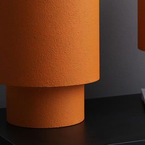 Lampe de table à prix d'usine, base en porcelaine blanche avec abat-jour en tissu, lampe de lecture pour chambre à coucher - Product Image 5