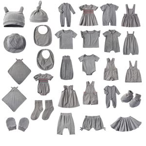 Articles de Bébé Personnalisables Tous Styles Vêtements de Bébé Unisexe en Gros Teinture Végétale Coton Ensembles de Vêtements <span class=keywords><strong>pour</strong></span> Bébé - Product Image 1