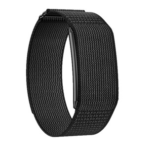 Bracelet intelligent à bande tissée noire, étanche, moniteur de fréquence cardiaque, suivi du sommeil, podomètre, unisexe, léger, 18.5g - Product Image 1