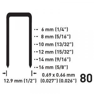 FERVI-Grapas 0587/8006 (5000 Uds.) -EAN 8012667199388 BRADS, PINS Y CLAVOS GRAPAS METÁLICAS - Product Image 1
