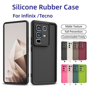 Fundas de Silicona de Goma Transfronterizas Populares para Infinix <span class=keywords><strong>Note</strong></span> 50 Pro para Tecno Smart8, Cubierta Suave Mate - Product Image 1