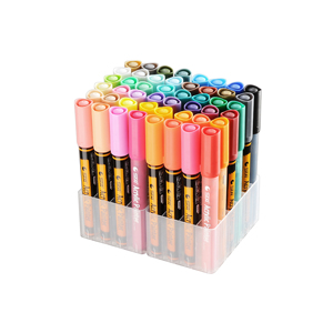 <span class=keywords><strong>STA</strong></span> 12/24/28/36/48 colores tazas impermeables rocas de vidrio funda para teléfono móvil pintura DIY rotuladores acrílicos permanentes para papel - Product Image 2
