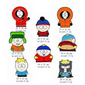 Style européen américain South Park Cartoon Broche transfrontalière Stan Kyle <span class=keywords><strong>Kenny</strong></span> Alliage Badge Accessoires Gravure pour étranger - Product Image 2