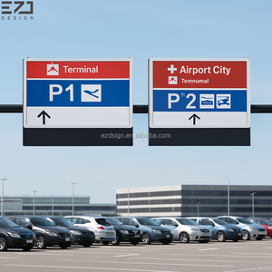 لافتات تحديد المسار للمطار وقفة واحدة داخلية/خارجية نظام اسم مبنى إشارات اتجاهية لافتة توجيه Plyon - Product Image 4