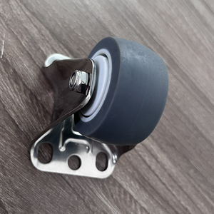 Hot bán 2/3inch thép không gỉ TPR 50 mét bánh xe thầu dầu 360 độ xoay thép không gỉ Caster bánh xe - Product Image 5