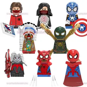 X0282 Spider Peter Parker Silk Snull Super Heroes Movie Mini Action Plastic Building Block Figure Educational Toy