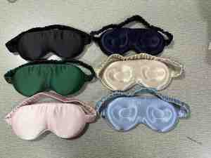 Luxury 3D Contoured Pure Mulberry Silk Eye Adjustable Strap Soft <b>Mask</b> for Travel & <b>Sleep</b> | Custom Logo Available - Product Image 2