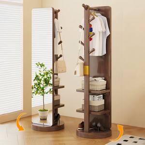 Miroir sur pied moderne personnalisé pour la décoration intérieure, avec support de rangement multifonctionnel et articles faits à la main pour l'aménagement intérieur - Product Image 4