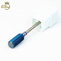 3/32 "longue tige droite bleu 6.0mm grand grand baril professionnel carbure Efile sécurité forets à ongles avec chanfrein
