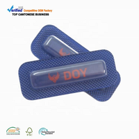 Fournisseur d'étiquettes 3D à coussin d'air, personnalisez votre propre logo, patchs transparents en TPU gaufré pour vêtements